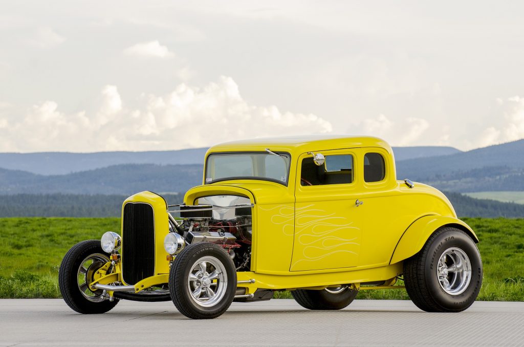 This is an example of a classic hot rod, like the ones originally raced in the 1930s and 40s.